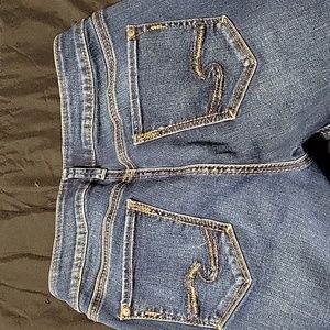 Silver Suki skinny CROP W28/L25